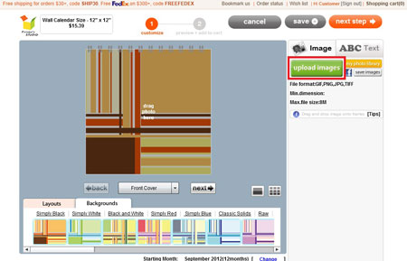 Make your own wall calendar - Tutorials