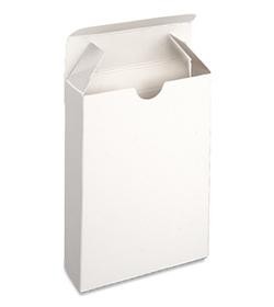 Boîte de rangement blanche unie